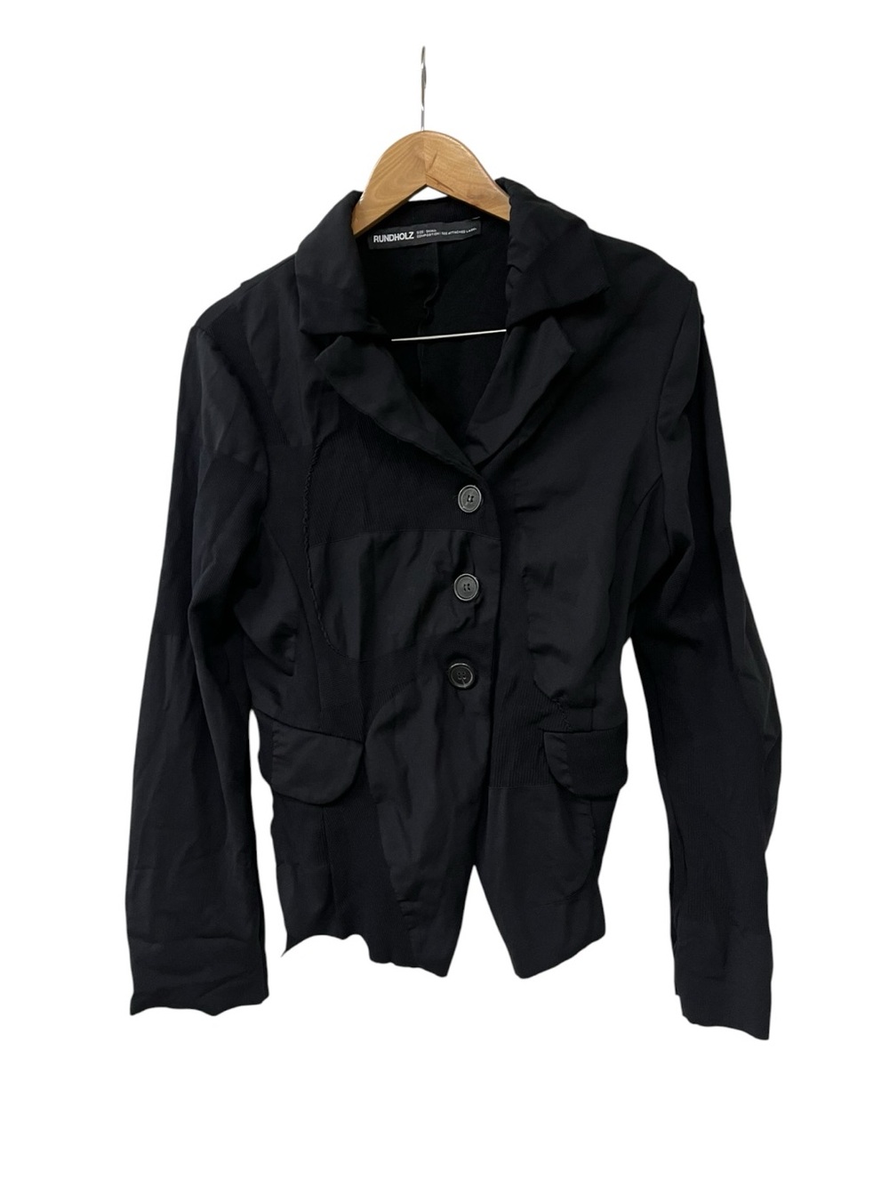Rundholz Asymmetrical Button Front Blazer Jacket Avante Garde S